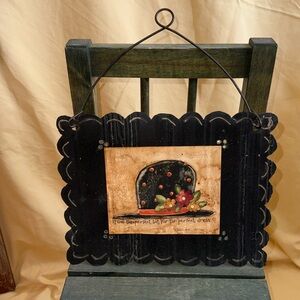 Wall Decor - Vintage Floral Hat - Metal Sign